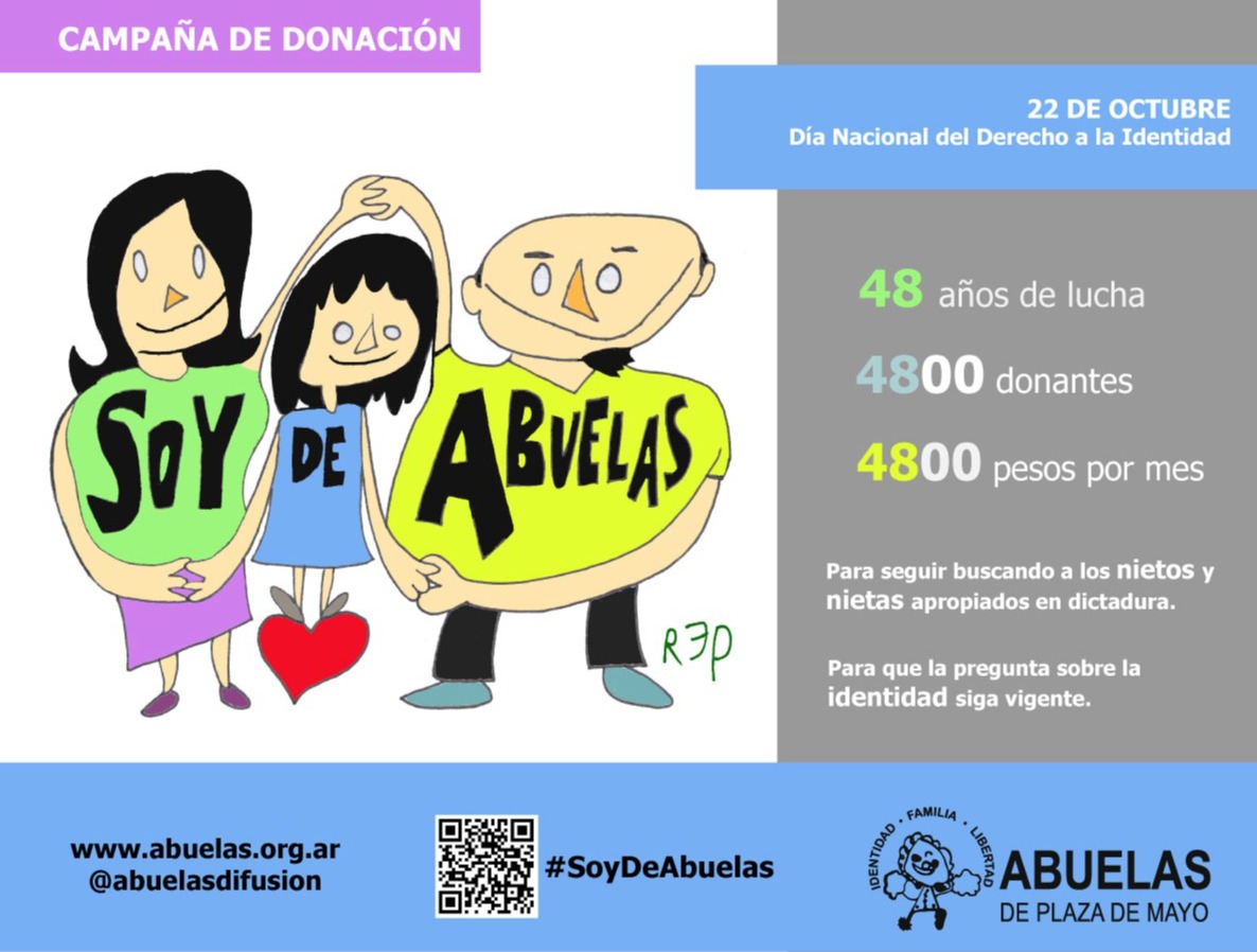 Del 22 de septiembre al 22 de octubre lanzamos la campaña “Soy de Abuelas”.
